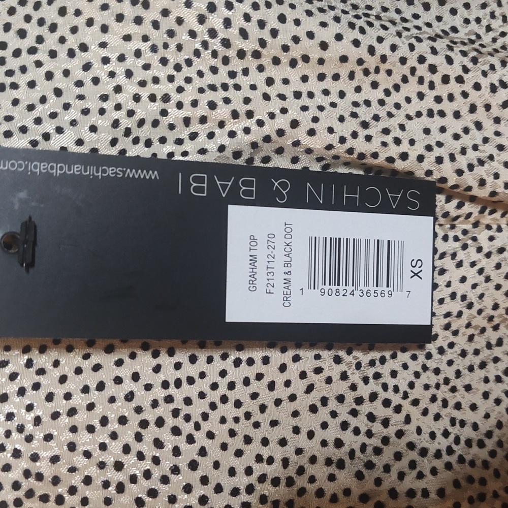 Sachin + Babi Cream  Dot Blouse - Picture 2 of 7